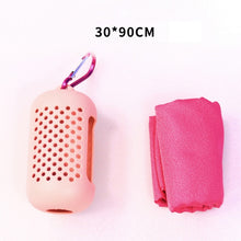 Load image into Gallery viewer, Travel quick-drying towel silicone storage microfiber ice towel travel portable gym cold towel Travel accessories