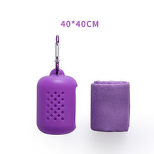 Load image into Gallery viewer, Travel quick-drying towel silicone storage microfiber ice towel travel portable gym cold towel Travel accessories
