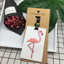 Load image into Gallery viewer, Travel Accessories Creative Luggage Tag Animal Cartoon Silica Gel Suitcase ID Addres Holder Baggage Boarding Bag Portable Label