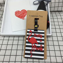 Load image into Gallery viewer, Travel Accessories Creative Luggage Tag Animal Cartoon Silica Gel Suitcase ID Addres Holder Baggage Boarding Bag Portable Label