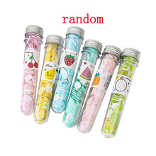 Load image into Gallery viewer, Portable Mini Body Washing Bath Test Tube Confetti Foaming Flower One Time Paper Soap Slice Travel Accessary