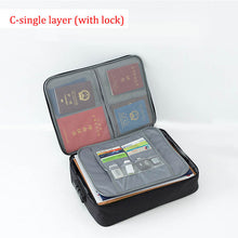 Load image into Gallery viewer, Password Office Organizer bag Business Travel Tote Bag Multi Pouch Credit Card Wallet Cash Holder Organizer Case Box Accessories