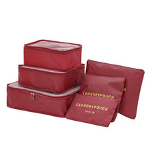 Load image into Gallery viewer, 6PCs/Set Travel Bag For Clothes Functional Travel Accessories Luggage Organizer High Capacity Mesh Packing Cubes