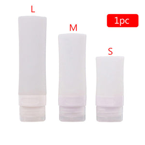 38/60/80ml Silicone Travel Packing Bottle for Lotion Shampoo Bath Container Hot for Travel