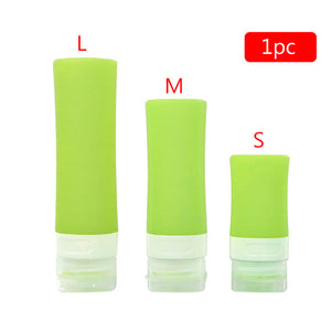 38/60/80ml Silicone Travel Packing Bottle for Lotion Shampoo Bath Container Hot for Travel