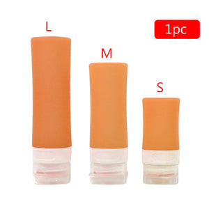 38/60/80ml Silicone Travel Packing Bottle for Lotion Shampoo Bath Container Hot for Travel