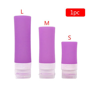 38/60/80ml Silicone Travel Packing Bottle for Lotion Shampoo Bath Container Hot for Travel