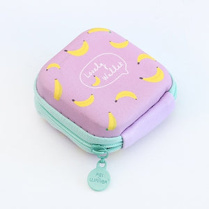 Portable Mini Cartoon Earphone Organizer Bag  Pouch Digital USB Cable Packing  Bag Travel Accessorie organizadores