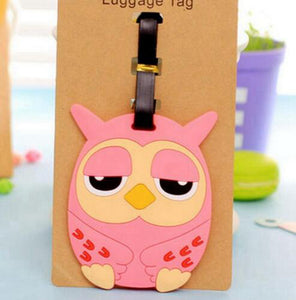 Travel Accessories Creative Luggage Tag Animal Cartoon Silica Gel Suitcase ID Addres Holder Baggage Boarding Bag Portable Label