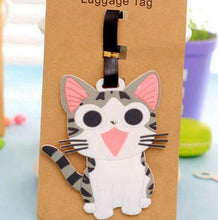 Load image into Gallery viewer, Travel Accessories Creative Luggage Tag Animal Cartoon Silica Gel Suitcase ID Addres Holder Baggage Boarding Bag Portable Label
