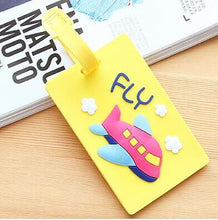 Load image into Gallery viewer, Travel Accessories Creative Luggage Tag Animal Cartoon Silica Gel Suitcase ID Addres Holder Baggage Boarding Bag Portable Label
