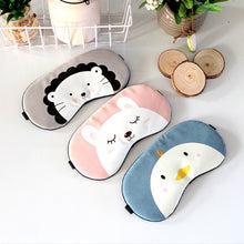 Load image into Gallery viewer, 1pcs Cute Cartoon Animal Sleep Eye Mask Comfortable Travel Massage Relax Eye Sleeping Aid Blindfold Cover
