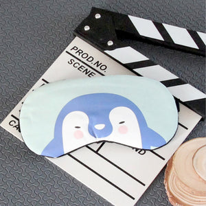 1pcs Cute Cartoon Animal Sleep Eye Mask Comfortable Travel Massage Relax Eye Sleeping Aid Blindfold Cover