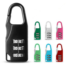 Load image into Gallery viewer, Mini Padlock Travel Suitcase Luggage Security Password Lock 3 Digit Combination
