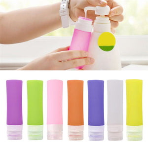 38/60/80ml Silicone Travel Packing Bottle for Lotion Shampoo Bath Container Hot for Travel